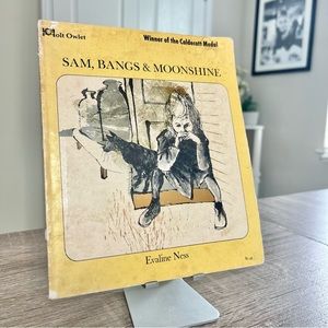 1966 Vintage Sam, Bangs, & Moonshine by Evaline Ness Paperback Book